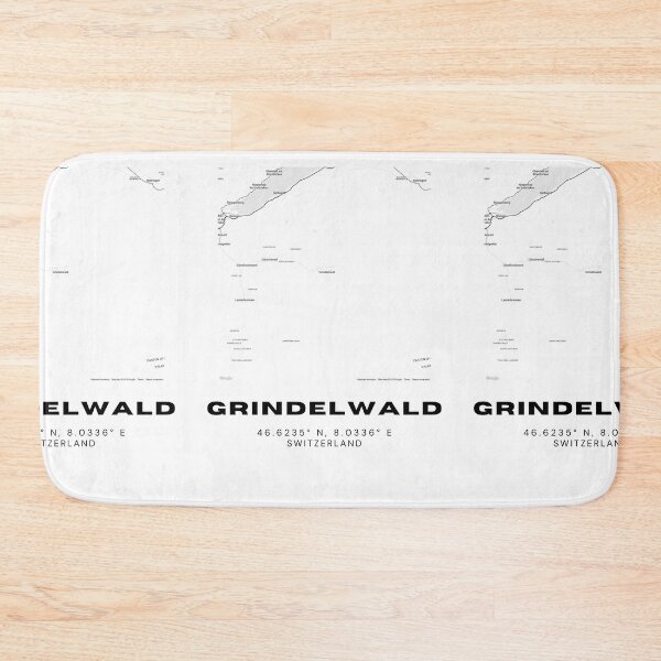 Item preview, Grindelwald Switzerland Minimalist Black & White Map Print designed and sold by RM-Journey.