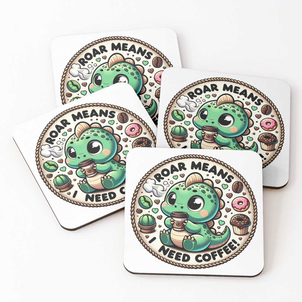 Item preview, Coasters (Set of 4) designed and sold by JavaJokeTees.