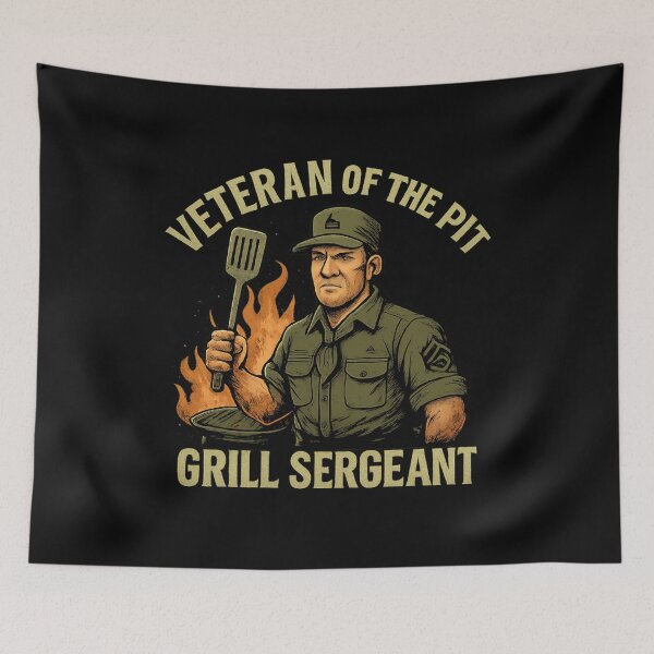 Item preview, Grill Sergeant – Veteran of the Pit designed and sold by ALITOPRINCE.