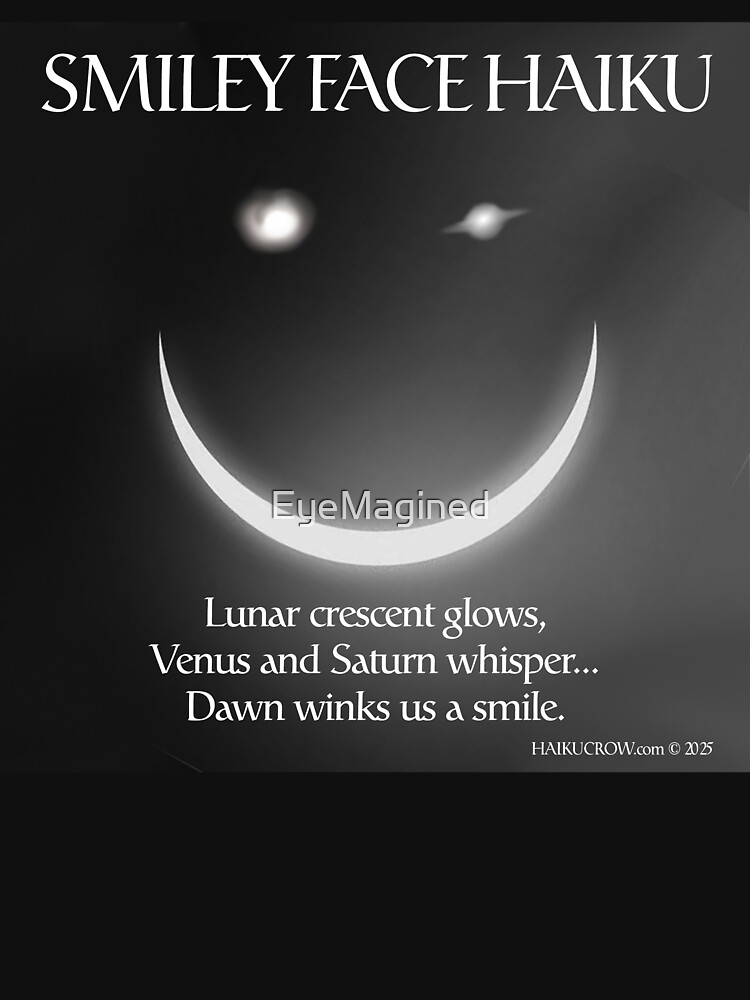 Thumbnail 7 of 7, Classic T-Shirt, Smiley Face Haiku designed and sold by EyeMagined.