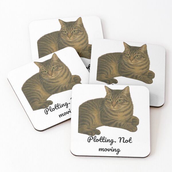 Item preview, Plotting. Not Moving – Mastermind in Fur designed and sold by Zen Cat Studio.