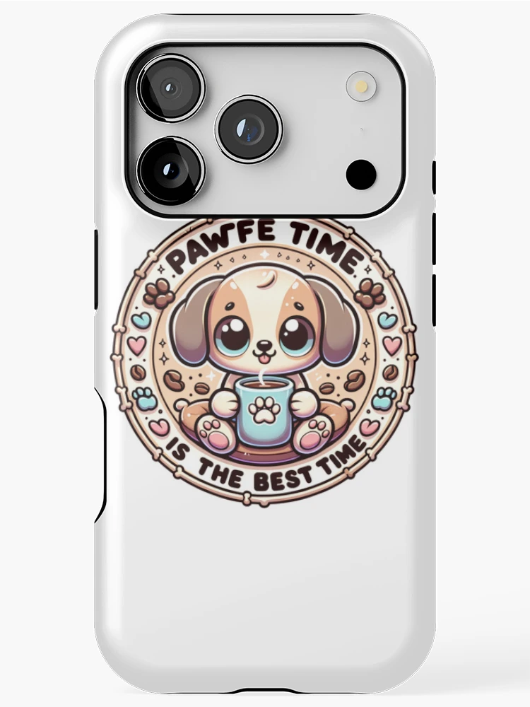 Thumbnail 1 of 4, iPhone Case, Pawffee Time designed and sold by JavaJokeTees.
