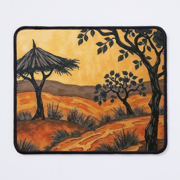 Item preview, Ethnic African pattern in warm colors #8 designed and sold by BoBiloArt.