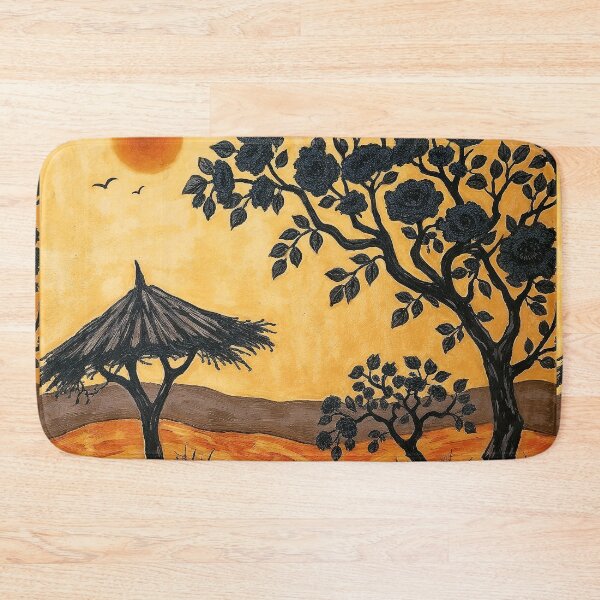 Item preview, Ethnic African pattern in warm colors #8 designed and sold by BoBiloArt.