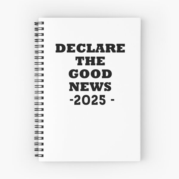 Item preview, Declare the good news 2025 - bold black text designed and sold by EvaAngel.