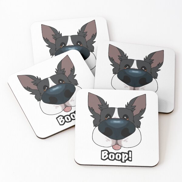 Artikelvorschau, Boop! - Schwarz-weißer Border Collie entworfen und verkauft von AriannaDraws.