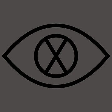 Artwork thumbnail, Eye X (in black) by ANGELSONLY