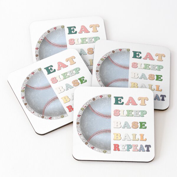Item preview, Eat Sleep Baseball Repeat Funny Baseball Players Boys Essential T-Shirt designed and sold by SultanKing.