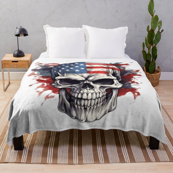 Item preview, American Flag Skul designed and sold by ALMERINDO.