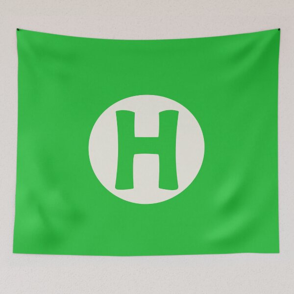 Item preview, letter h green designed and sold by ZiphGames.