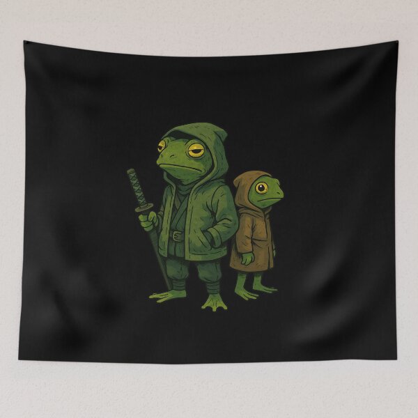 Item preview, Frog Sensei and Apprentice designed and sold by ATOTI.