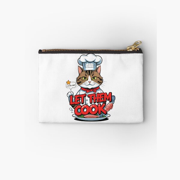 Item preview, "Let Them Cook" Chef Cat - Smug tabby wearing chef's ha designed and sold by EnigmaVoid.