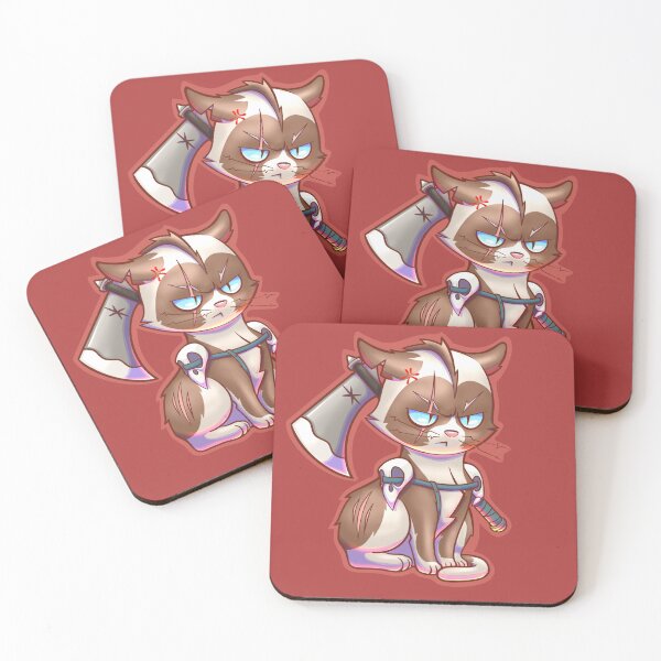 Item preview, RPG kitten Barbarian  designed and sold by The Vagrant Mansion.