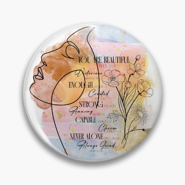 Item preview, You Are Beautiful – Scripture-Based Christian Affirmation Watercolor Design designed and sold by Christian1iving.