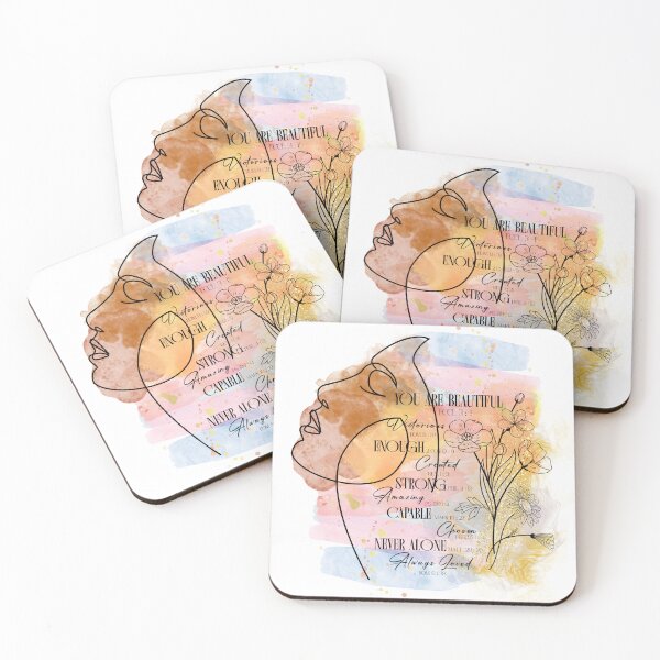 Item preview, You Are Beautiful – Scripture-Based Christian Affirmation Watercolor Design designed and sold by Christian1iving.