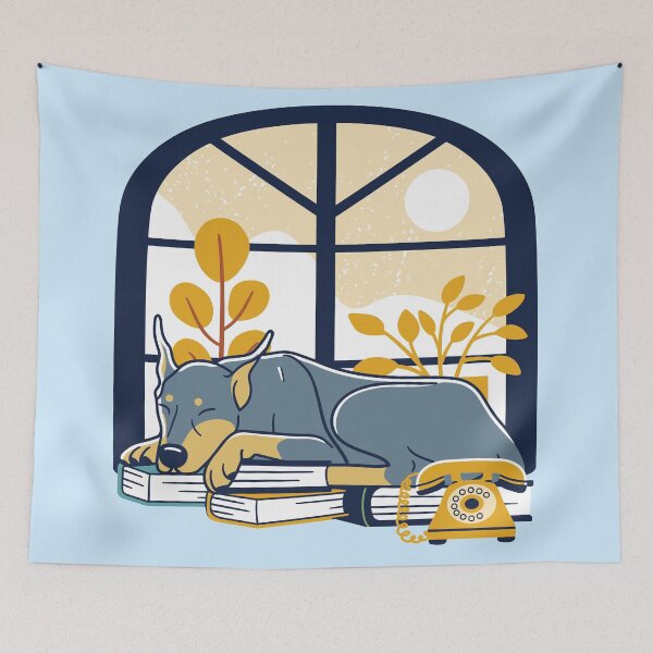 Item preview, Sleepy Dobermann designed and sold by Wlaurence.