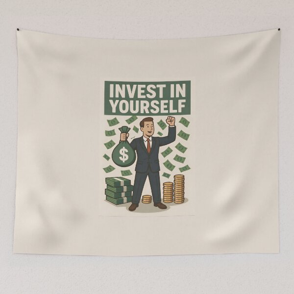 Item preview, Boost Your Wealth by Investing in Yourself designed and sold by Amr Siam.