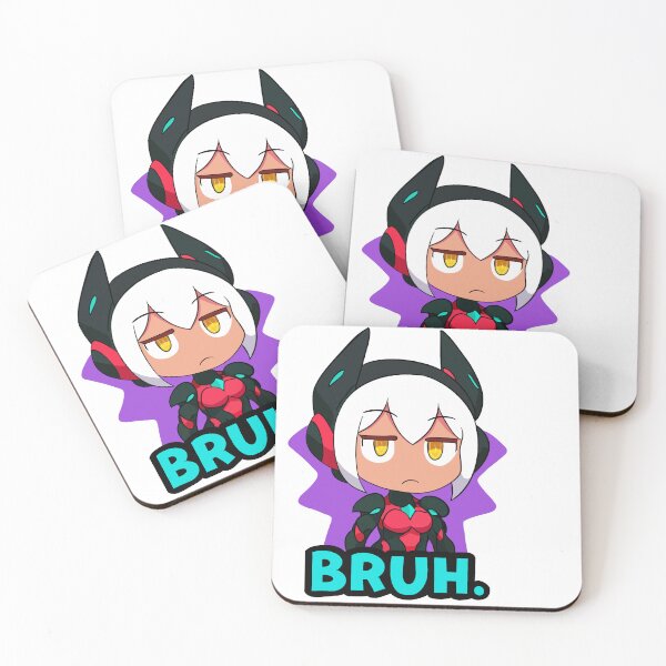 Item preview, Cyborg Zentreya Mario Party Style Sticker "BRUH." designed and sold by Fresh Oshi Pressed.