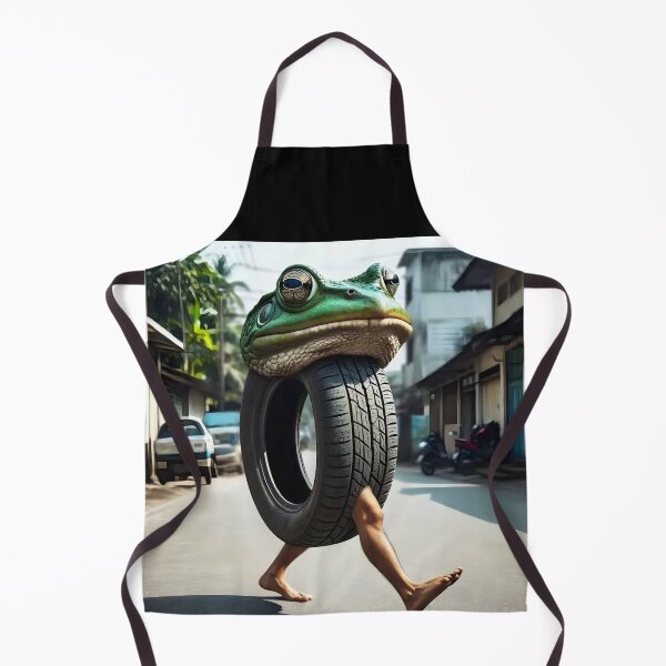 Item preview, Boneca Ambalabu — the unholy hybrid of frog, tire, and human legs Brainrot Meme designed and sold by EmeraldeaArt.