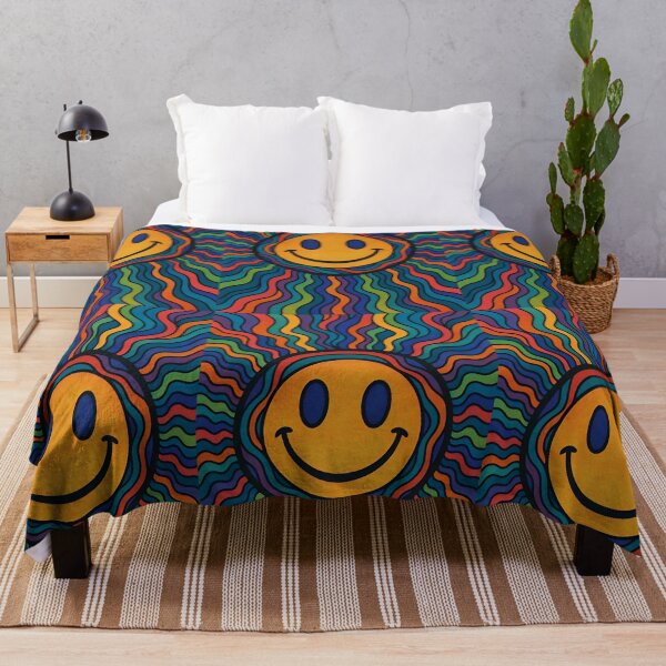 Item preview, Psychedelic Smiley Face Vibrant Abstract Art designed and sold by Amr Siam.