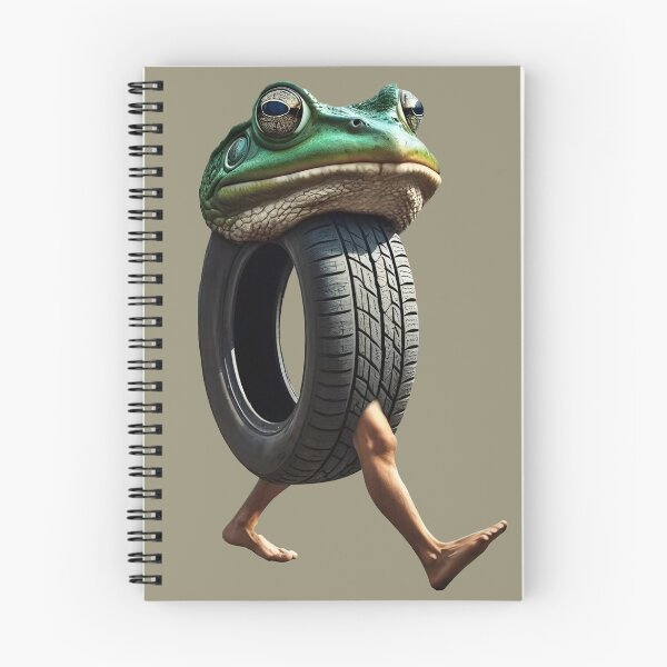 Item preview, Boneca Ambalabu — CUTOUT of hybrid of frog, tire, and human legs Brainrot Meme designed and sold by EmeraldeaArt.