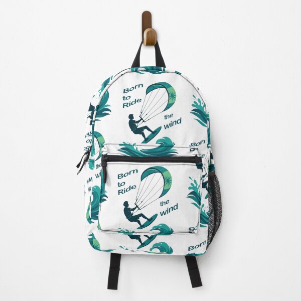Item preview, Kite Boarding graphic design, Born to ride the wind designed and sold by Visions of the Magpie.