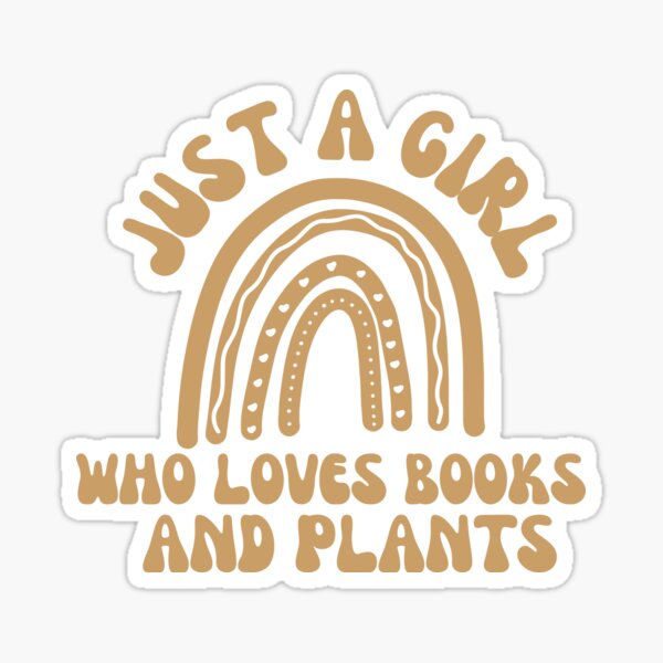 Vista previa del artículo con la obra «Solo una chica que ama los libros y las plantas», diseñado y vendido por MIMI Design.