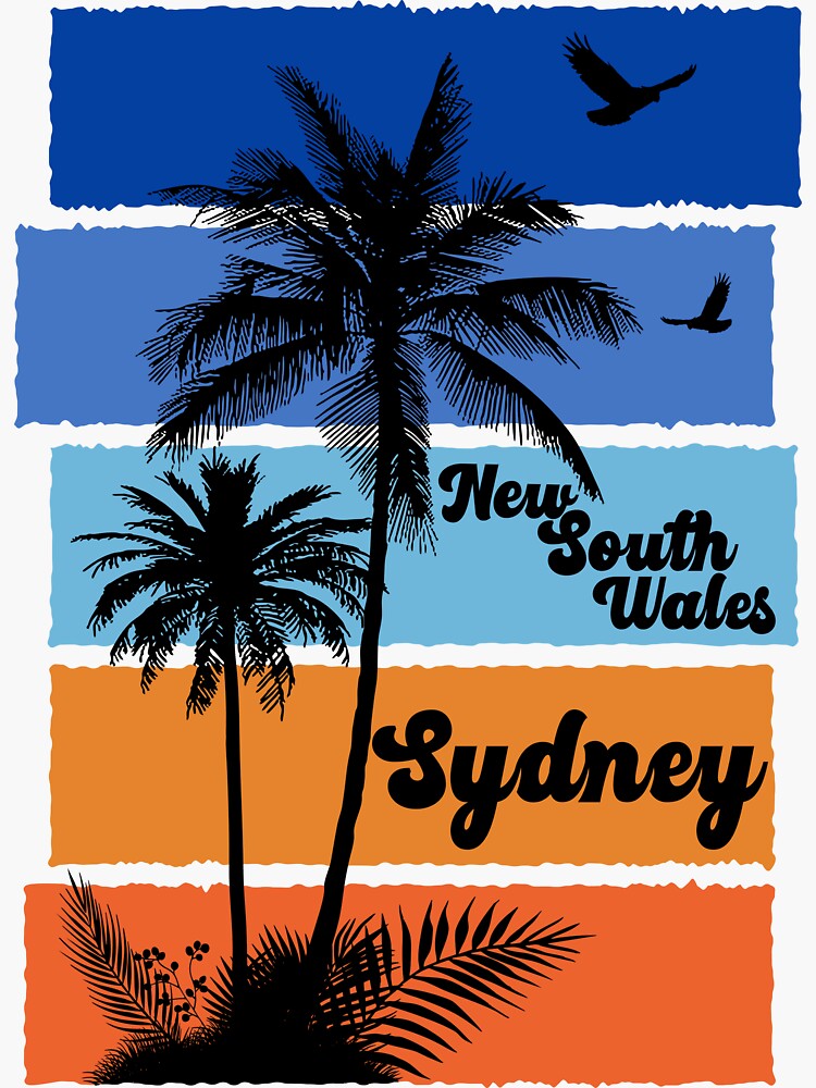 Thumbnail 3 of 3, Sticker, NEW SOUTH WALES - SYDNEY designed and sold by Mrozziebr.