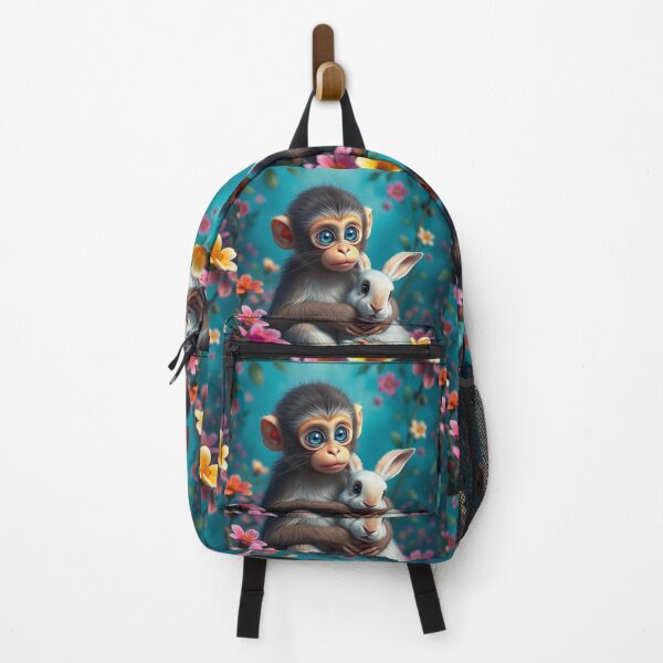 Item preview, “Monkey & Bunny Cuddles” designed and sold by PresciousPrintz.