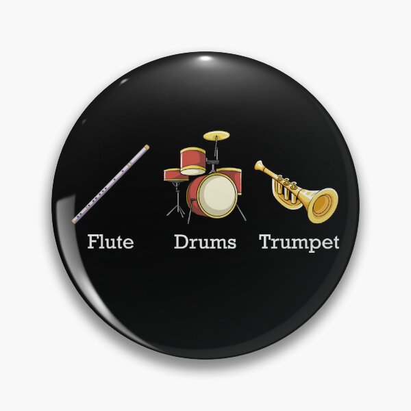 Item preview, Flute Drums Trumpet Band Instruments Subtle Anti Trump Gear designed and sold by DynamicDesign.