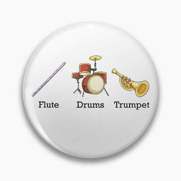 Item preview, Flute Drums Trumpet Band Instruments Subtle Anti Trump Gear designed and sold by DynamicDesign.