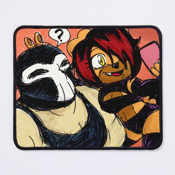 Item preview, Rabbit and wrestler (little horns) designed and sold by HelenaGFiorenza.