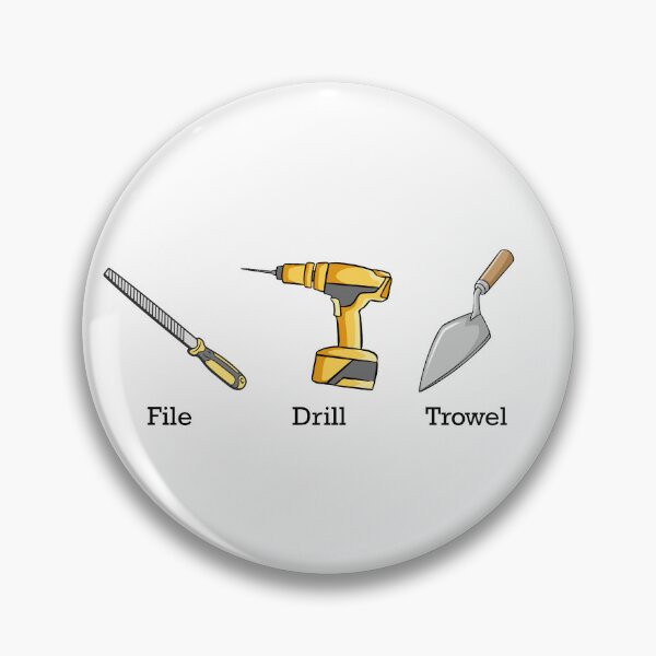 Item preview, File Drill Trowel Tools Subtle Anti Trump Gear designed and sold by DynamicDesign.