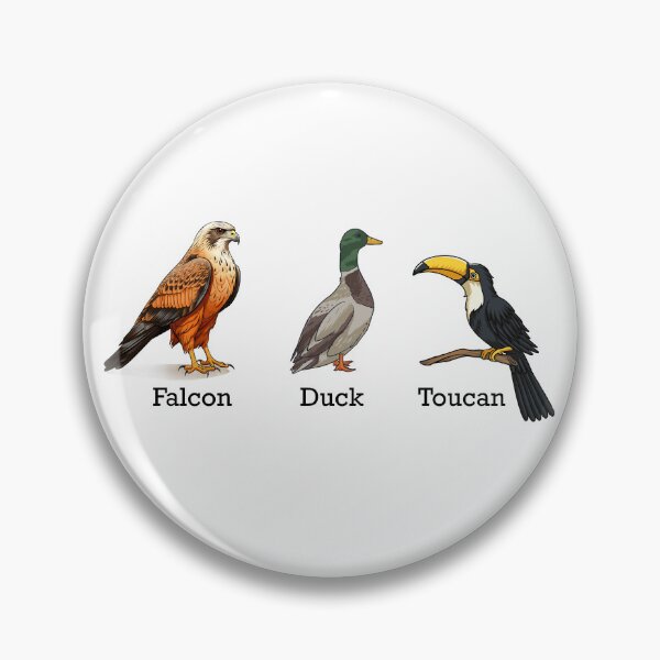 Item preview, Falcon Duck Toucan Birds Subtle Anti Trump Gear designed and sold by DynamicDesign.