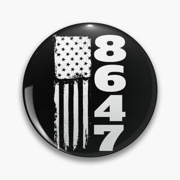 Item preview, 86 47 Bandera estadounidense 8647 Equipo sutil anti Trump designed and sold by DynamicDesign.