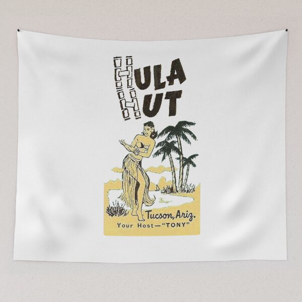 Item preview, Vintage Hula Hut - Tuscon, Arizona designed and sold by QuayTradingCo.