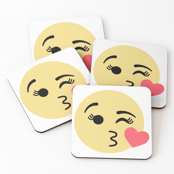 Item preview, Face Blowing a Kiss Emoji Smiley designed and sold by EmeraldeaArt.