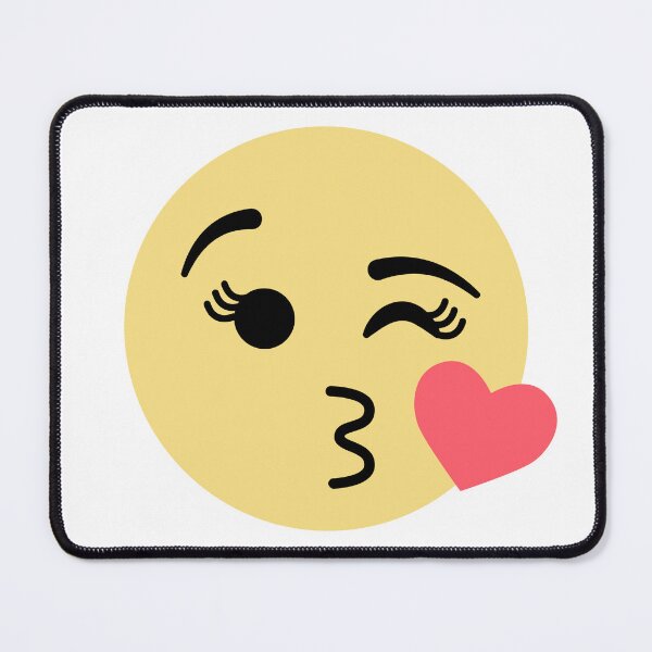Item preview, Face Blowing a Kiss Emoji Smiley designed and sold by EmeraldeaArt.