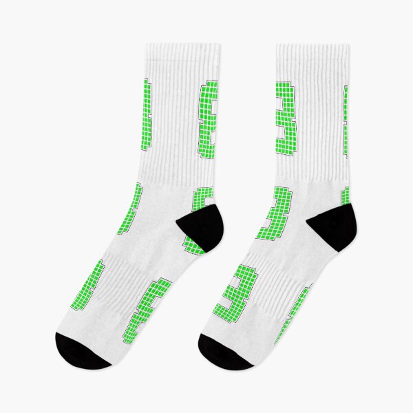 Item preview, Número 8 - Personaje de bloque de píxeles verdes designed and sold by PixelGlyphs.