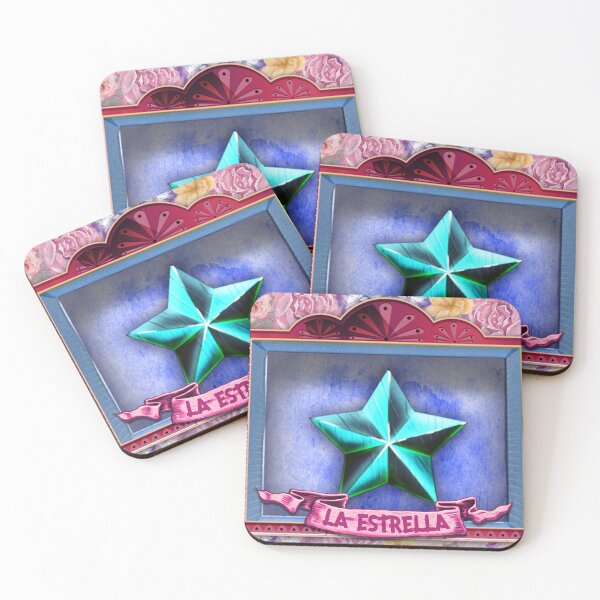 Item preview, La Estrella – Lotería-Style Nicho Retablo Art Print designed and sold by bombpop13.