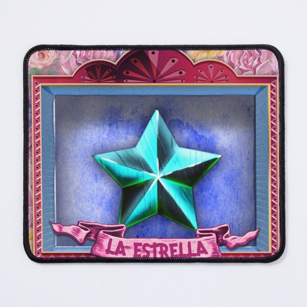 Item preview, La Estrella – Lotería-Style Nicho Retablo Art Print designed and sold by bombpop13.