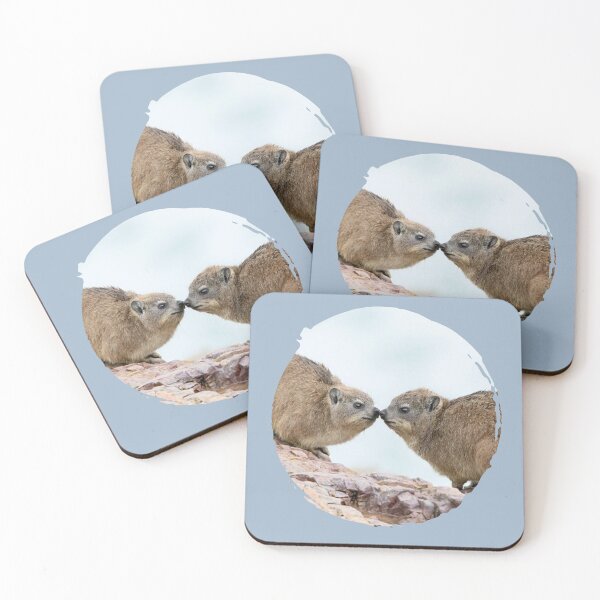 Item preview,  Rock Hyrax Couple Kiss Photo - Dassie | Cute Vampire Potato designed and sold by matchakpop.