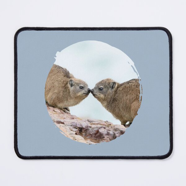 Item preview, Rock Hyrax Couple Kiss Photo - Dassie | Cute Vampire Potato designed and sold by matchakpop.