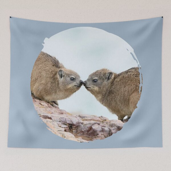 Item preview,  Rock Hyrax Couple Kiss Photo - Dassie | Cute Vampire Potato designed and sold by matchakpop.