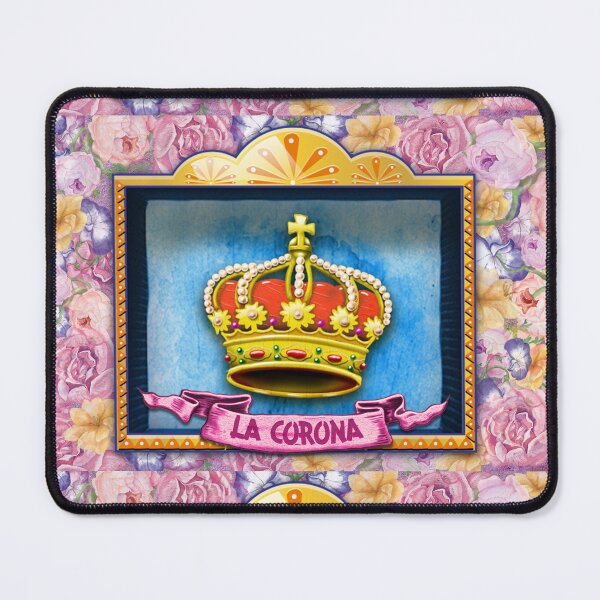 Item preview, La Corona – Lotería-Style Nicho Retablo Art Print designed and sold by bombpop13.