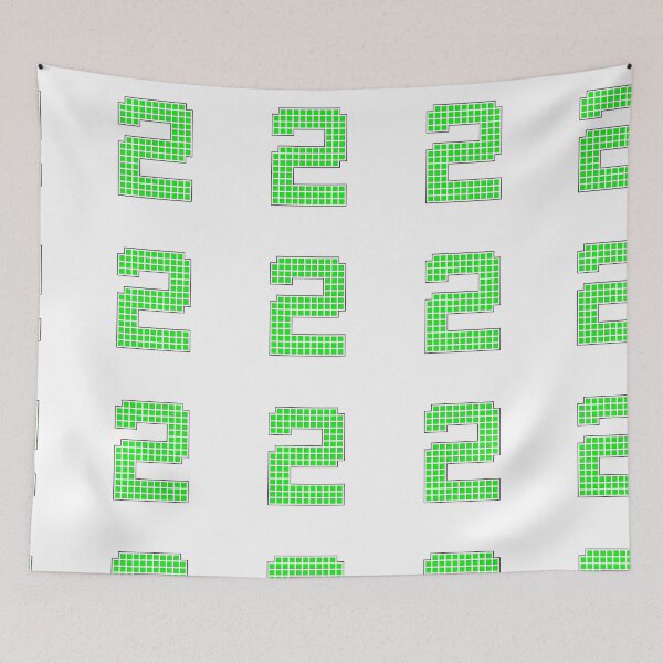 Item preview, Number 2 - Green Pixel Block Character designed and sold by PixelGlyphs.
