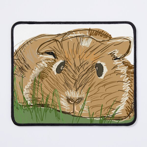 Item preview, cute brown guinea pig on grass designed and sold by empressbat merch.