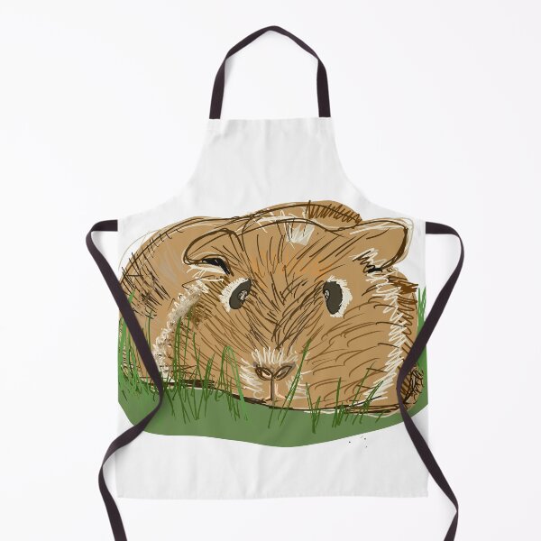 Item preview, cute brown guinea pig on grass designed and sold by empressbat merch.