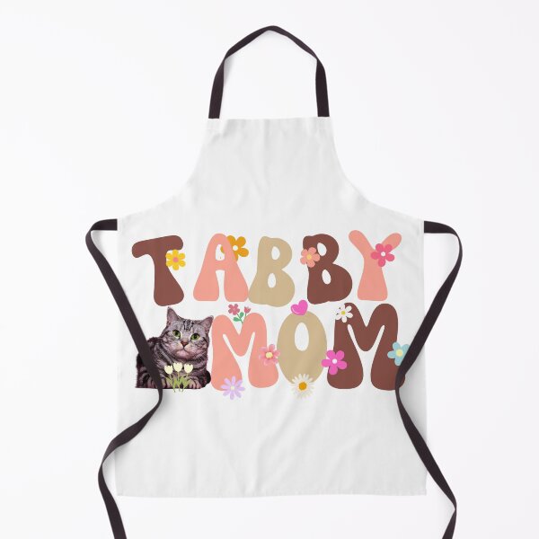 Item preview, Groovy Tabby Mom Silver Cat Floral Pastel Design designed and sold by Fredster1966.