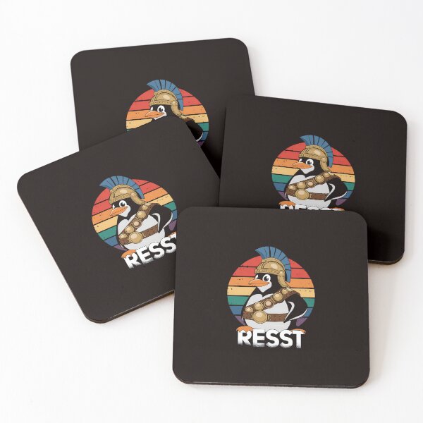 Item preview, Funny Penguin Resist - Penguins Protest Against Tariffs designed and sold by MAKOPOKOShop.